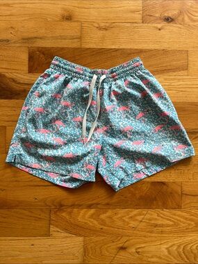 Men’s Chubbies 5.5” The Domingos Are For Flamingos Classic Swim Trunks Size XS
